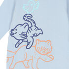 Blue Logo Babygrow, 1, hi-res